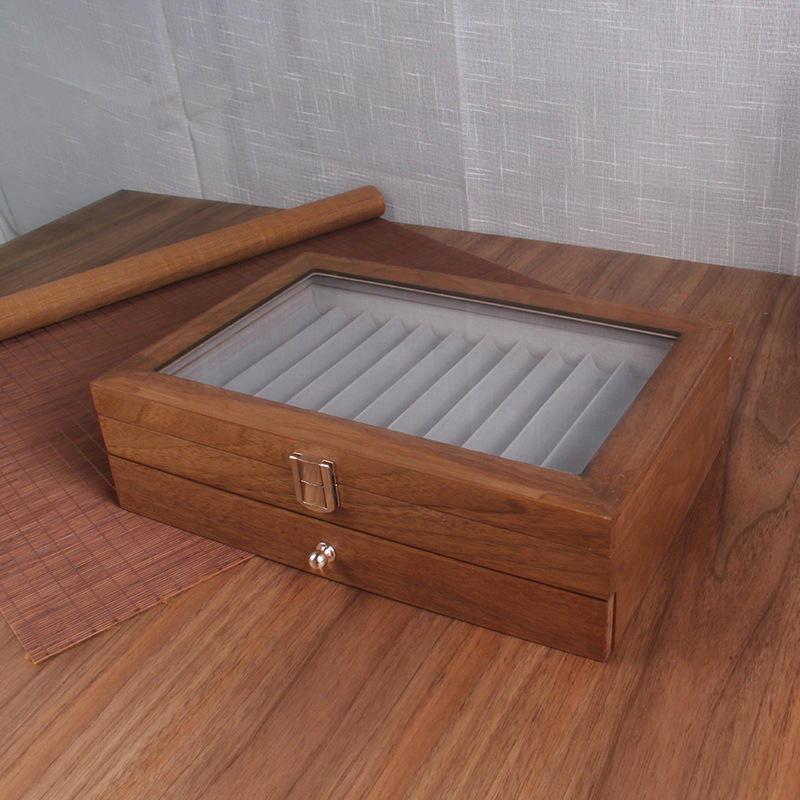 กล่องเก็บปากกาวอลนัท23ช่อง