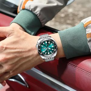 Poedagar <span class=keywords><strong>Vente</strong></span> Chaude <span class=keywords><strong>Luxe</strong></span> Affaires Montres Quartz en Acier Inoxydable Étanche Lumineuse pour Hommes - Product Image 6
