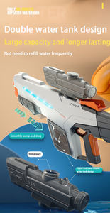 Nieuw Binnen Nieuwste Coole Vorm Zomer Outdoor Speelgoed <span class=keywords><strong>2</strong></span> In 1 Grote Capaciteit Elektrisch Waterpistool Met Externe Watertank Voor Kinderen - Product Image 5