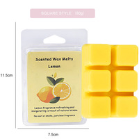 Vente en gros de blocs de cire de soja parfumés écologiques sans flamme, cubes de luxe pour la décoration de Noël à la maison, faits à la main