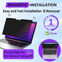 Selamat Datang OEM/ODM Anti Spy Filter Magnetik Mudah Dilepas Pelindung Layar Privasi untuk Macbook 13.3 Inch Privacy Filter