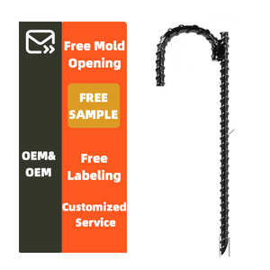 Thanh thép ren cổ phần hàng rào ngoài trời Mặt Đất Mới J Móc Cổ Phần nặng thép cây kim loại Neo bằng chứng tráng đục điểm cuối - Product Image 1