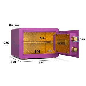 large security fingerprint luxury Safety deposit box smart home wholesale safe box supplier for home