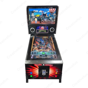 Classico 43 pollici schermo HD videogiochi in acciaio inox funzionamento moneta virtuale Flipper Flipper Retro Flipper - Product Image 3