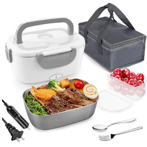 Self Heating Electric <b>Lunch</b> Box Food Warmer,Portable Heated Electric Lunchbox With Carry Bag - Product Image 1