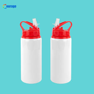 Botellas de agua potable deportivas portátiles sublimación infantil de aluminio respetuosas con <span class=keywords><strong>el</strong></span> medio ambiente logotipo personalizado al por mayor de coraje en blanco para niños - Product Image 2