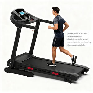 Automatisch Absenkbares Laufband Mechanisches Elektrisches Kommerzielles Faltbares Laufband mit Massage und Herzfrequenzüberwachung - Product Image 1