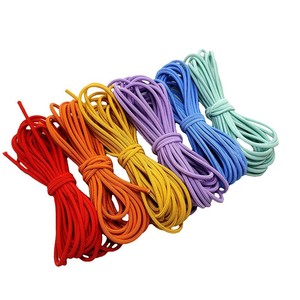 حبل ربطات شعر مرنة من البوليستر 3 حسب الطلب ، حبل ملون دائري لصنع الحبال - Product Image 3