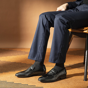 Calzado de Oficina Personalizado de Marca Propia a Precio de Fábrica, con Cordones, Punta en Pico, Parte Superior de Cuero, Transpirable, Antideslizante y Ligero para Primavera - Product Image 4