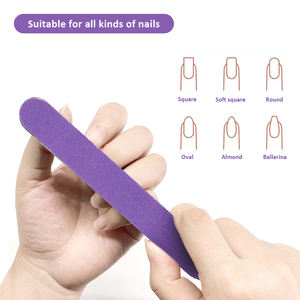 Gloway 20Pcs 150/180/250グリットネイルファイルセットネイルバッファリングファイルプロの再利用可能なエメリーボードボトル付きネイルファイル - Product Image 4