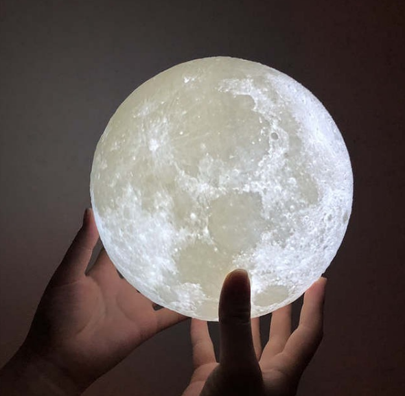 Nueva llegada mejor-venta de luz de la noche/8/10/15/18/20 cm Interruptor táctil de impresión luz 3d lámpara de Luna