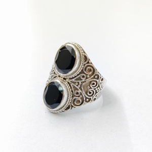 Anillo de Ónice Negro, Anillo de Plata de Ley 925 con Piedra Preciosa, Ónice Negro, Colección Hecha a Mano, Anillos Finos, Joyería de Plata, Precio al por Mayor - Product Image 2