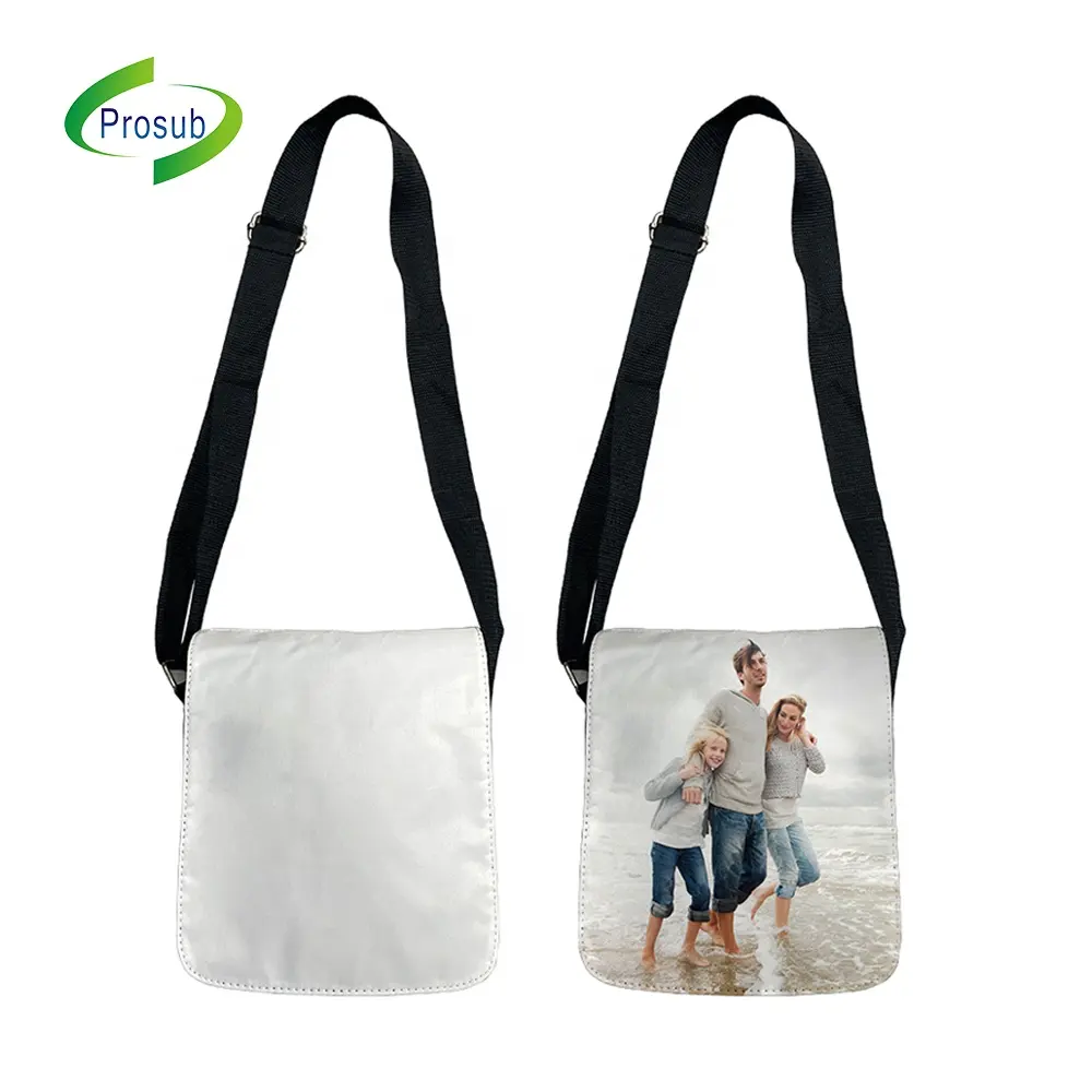 Prosub Sublimation Shoulder Bag Logo Print Small blank polyester Canvas Crossbody Bag Sublimation Messenger Bags