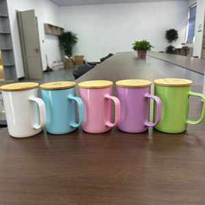 Mug en verre personnalisé OEM de 15 oz avec poignée pour cadeau promotionnel, image de marque d'entreprise - Product Image 1