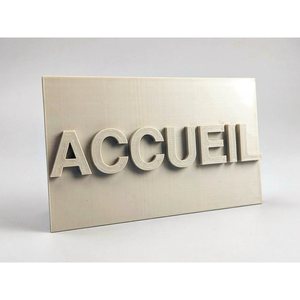 Lettere in rilievo e logo murale per l'area reception, stampa 3D FDM su misura, a partire da 9 € per lettera - Product Image 1