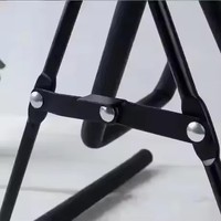 Rak Gitar Empat Senar Kecil Logam Hitam Dapat Dilipat untuk Ukuran 21" 23" 26" Dll. Aksesori Alat Musik Esensial