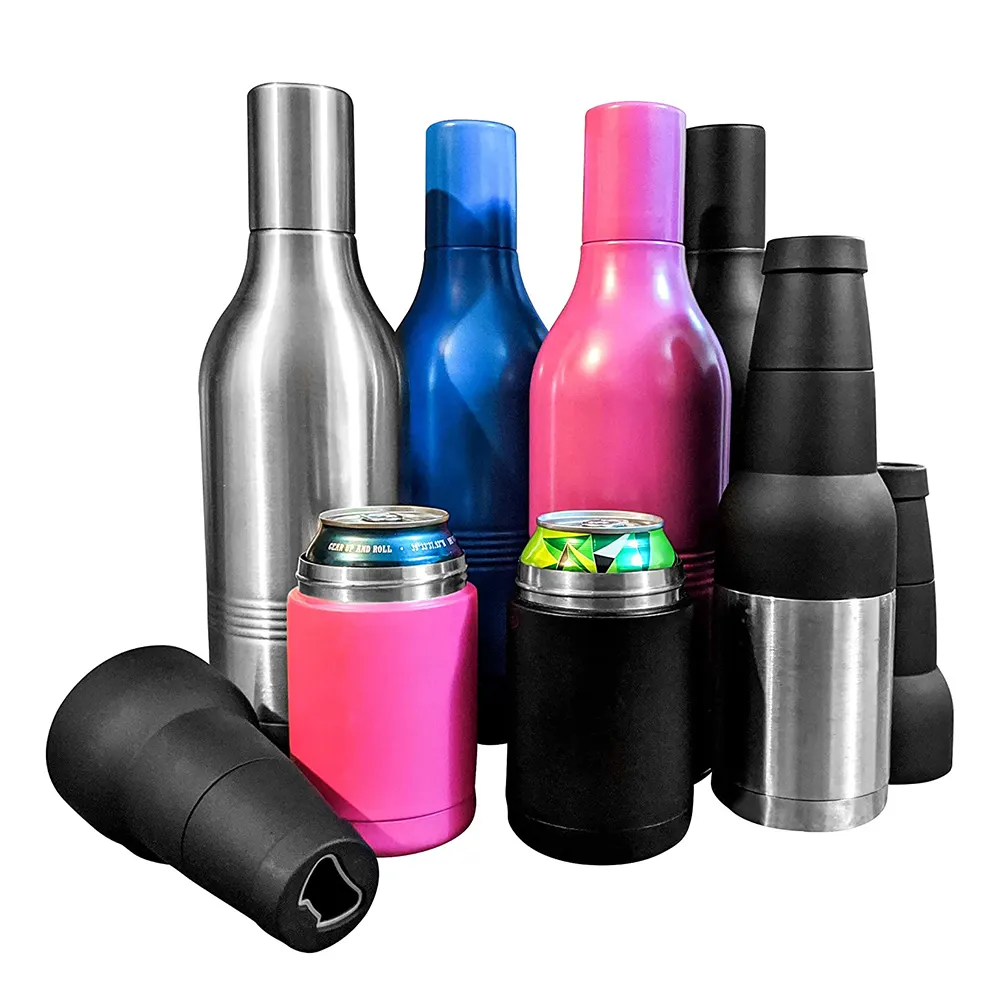 12 oz doppelwandiger vakuum isolierter Edelstahl Bierdose Flaschen halter Dosen kühler Isolator