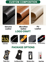 Llaveros de Lujo Personalizados de Marca, de Cuero Genuino de Grano Completo, Llavero de Cuero Vacuno Personalizado para Hombre con Grabado Láser 3D