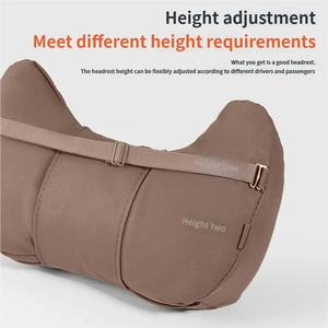 Poggiatesta per Sedili Auto di Lusso di Alta Qualità in Pelle Scamosciata Traspirante e Assorbente, Set di Supporto Lombare per Tutte le Stagioni - Product Image 5