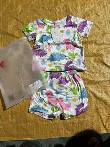 Ensemble de vêtements mixtes neufs, deux pièces, robe Ting et Sheining, vêtements pour enfants, vêtements en gros - Product Image 2