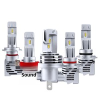 Phares LED M3 pour voiture H4 à branchement direct, faisceau combiné haut/bas, 12V 6000K, haute puissance 24W 3500LM, amélioration de véhicule H7