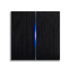 Panneau lumineux intelligent KNX Eastkame Black <span class=keywords><strong>Power</strong></span>, tactile intégral, 4 gangs, 1000W, interrupteur mural de luxe en aluminium, IP20, garantie 3 ans - Product Image 2