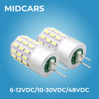 Ampoule LED G4 Mini 2,5W 12V 24V 28V 30V 300lm, base en aluminium, design fin, remplacement de lampe halogène à deux broches pour camping-car