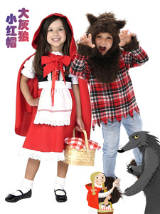 Costumes <span class=keywords><strong>de</strong></span> Cendrillon et du Grand Loup Maléfique - Costumes pour une pièce <span class=keywords><strong>de</strong></span> théâtre d'histoire <span class=keywords><strong>de</strong></span> fées pour enfants - Product Image 5