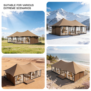 Factory Price Waterproof And Mildew Proof <strong>Luxury</strong> Resort Hotel Prefab Steel Houses Hotel Restaurant Lodge <strong>Tent</strong> - Product Image 5