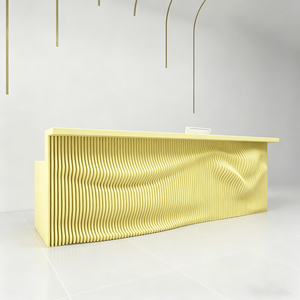Source Factory Creative Fiberglass Reception Desk Luxury Front Desk Modern Art for Public Lobby - Product Image 4