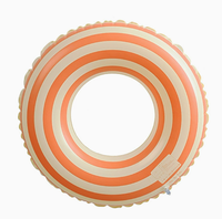 Bouée de natation gonflable 2026 pour adultes et enfants, flotteur universel de piscine 11 pouces, tube de plage en PVC rayé, équipement de loisirs aquatiques estival