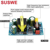 Modul Catu Daya Universal SUSWE 110v/220v ke 24V 1A, Modul Industri, Papan Kosong, Modul Catu Daya AC-DC