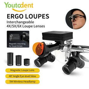 Lupas Ergonómicas XPEDental con Atracción Magnética, Lentes Ópticas Intercambiables <span class=keywords><strong>de</strong></span> Cambio Rápido con Atracción Magnética, Aumento 4X 5X 6X, Lámpara Inalámbrica - Product Image 2