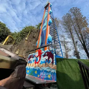 Parque de diversões atração sapo funil jogo gota torre passeios pulando sapo máquina para venda