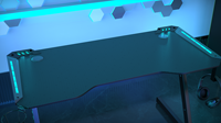 Bureau Gaming PC de Haute Qualité avec Éclairage Latéral LED RGB pour le Bureau et la Maison