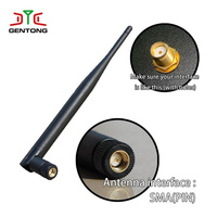 Antenne omnidirectionnelle verticale pliable en caoutchouc à gain élevé 3dBi 2.4G 5.8G Lora 868MHz 915MHz GSM 4G LTE BLE