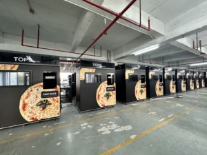 Iplaysmart Máquina Expendedora de Pizza Totalmente Automática, Autoservicio de Comida Caliente, 24/7, Sin Personal, Venta Inteligente, Pizza Rápida - Product Image 1