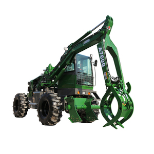 รถตักอ้อยแบบมีล้อ เครื่องเก็บเกี่ยวอ้อยใหม่ รถตักอ้อยแบบมีที่จับ 4WD แบบเทเองได้ รถตักไม้แบบสี่ล้อ รถตักไม้ - Product Image 6