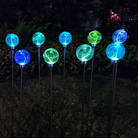 Extérieur IP68 Étanche Fibre Optique LED Boule Ampoule Jardin Décoration Lumières DC Power Park Paysage Lampe