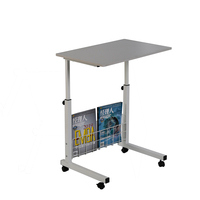 Petit bureau pour ordinateur portable avec table élévatrice gratuite et quatre roulettes universelles Table économique avec tiroir