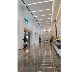 Dalles en pierre de quartzite grise de luxe modernes polies imperméables pour comptoirs intérieurs Panneaux muraux Taille personnalisable pour hôtel - Product Image 3