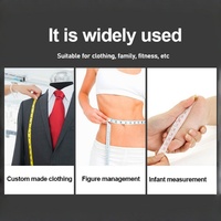 Cinta Métrica Retráctil Portátil de 60 Pulgadas con Logotipo Personalizado, Cinta Métrica para el Hogar, para Medir el Cuerpo, Telas, Costura y Manualidades