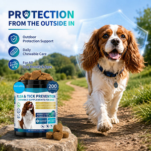 Comprimés à mâcher doux pour la prévention des puces <span class=keywords><strong>et</strong></span> des tiques chez les chiens, avec des phospholipides pour un pelage sain - Product Image 3