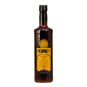 Liqueur italienne 700 ml 38% d'alcool FALED Fernet mélangé à du cola, idéal comme apéritif, bouteille de vin vieillie, bon prix - Product Image 1