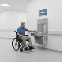 Bouteille domestique commerciale en acier inoxydable 60L à commande par capteur infrarouge, à bascule, à basse consommation, pour écoles et usages professionnels