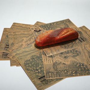 Papiers sulfurisés premium 40g pour sandwichs et burgers, imprimés sur mesure pour l'industrie alimentaire et la pizzeria, emballages pour pain - Product Image 1