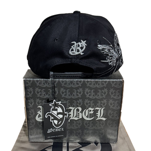 Mới ban đầu có thể điều chỉnh 3D thêu 5 Bảng điều khiển Mũ bóng chày da lộn màu đen Rhinestone ngoài trời satin lụa lót denim gorras thô lỗ mũ - Product Image 3