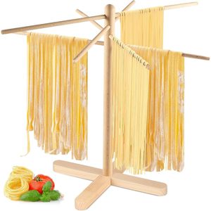 Le charme de l'artisanat : Séchoir à pâtes en bois naturel, 1 niveau, pour la cuisine - Product Image 1