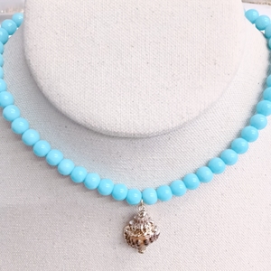 Thiết Kế Mới Kính 8Mm/10Mm Đồng Bằng Đính Cườm Phong Cách Thanh Lịch Thép Không Gỉ Colourful Vỏ Tự Nhiên Ốc Ốc Biển Vòng Cổ Quyến Rũ - Product Image 6