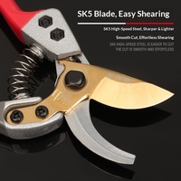 Fabrieksdirecte verkoop handmatige snoeischaar van roestvrij staal met SK5-mes voor tuin, boomgaard, fruitbomen & bloemen - Model X-2A